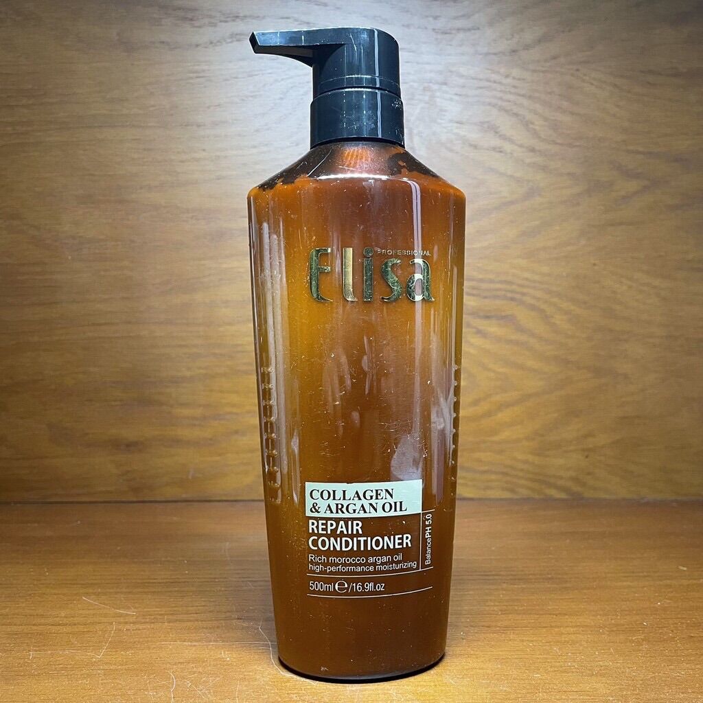 Dầu xã dưỡng sinh và tái tạo tóc elisa collagen & argan oil 500ml