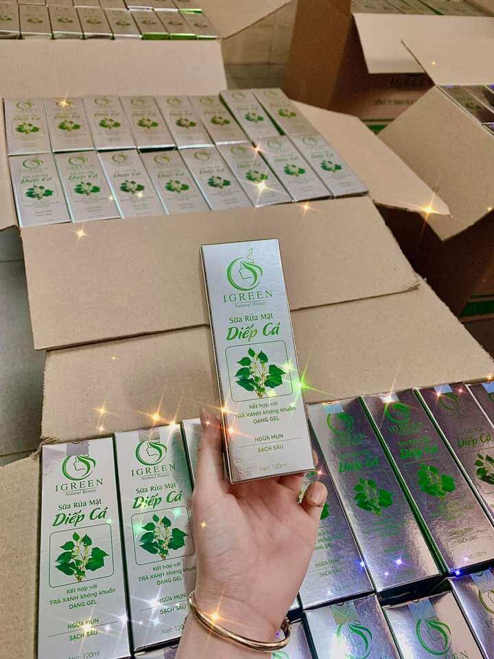 Sữa rửa mặt Diếp Cá IGREEN – sạch sâu, ngừa mụn