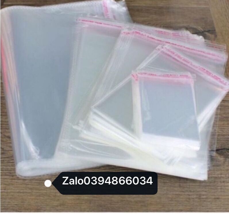 100g túi zip bóng kính opp dán miệng chọn size❤️