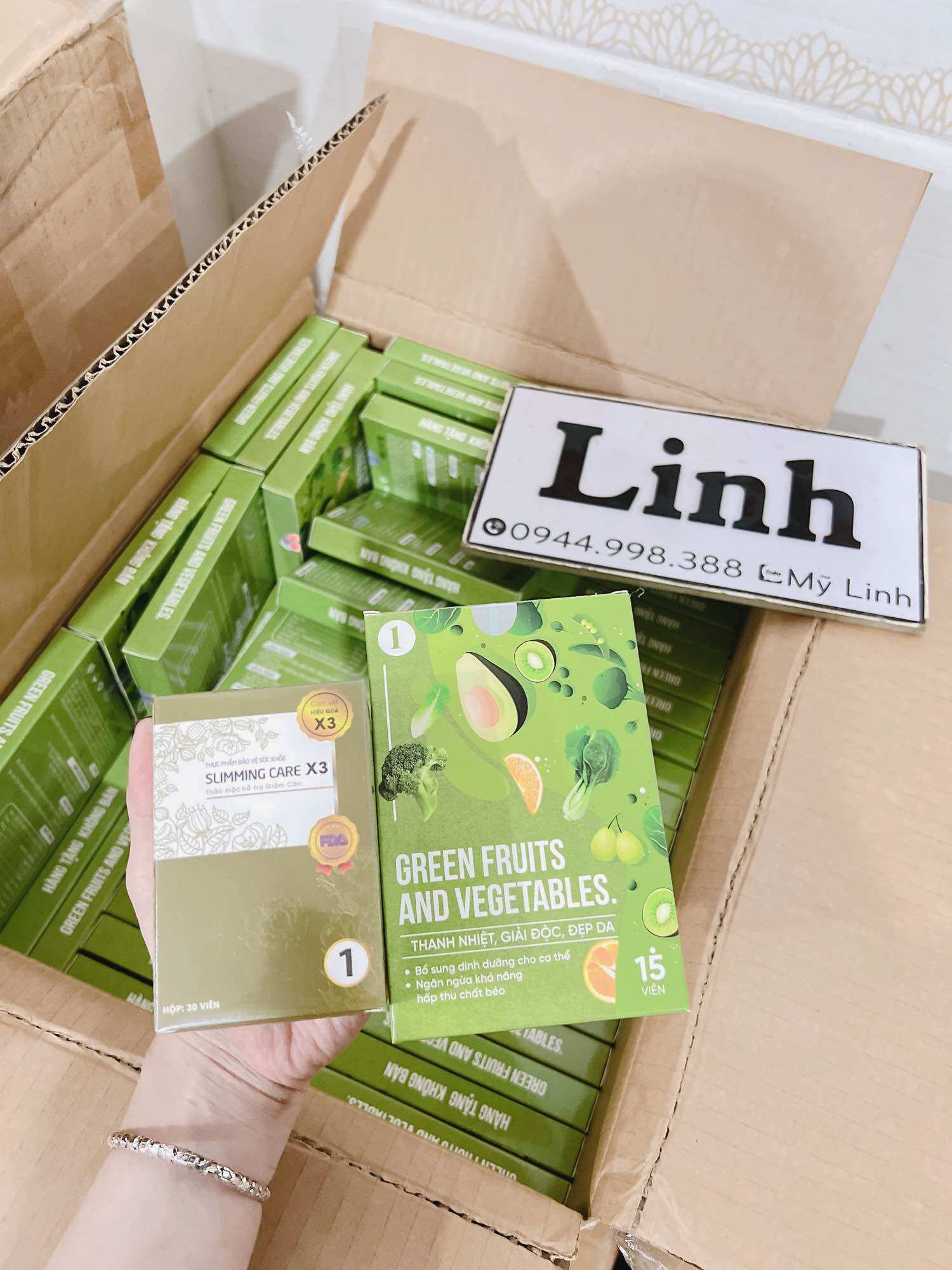 Viên Thảo Mộc Giảm Cân Slimming Care X3