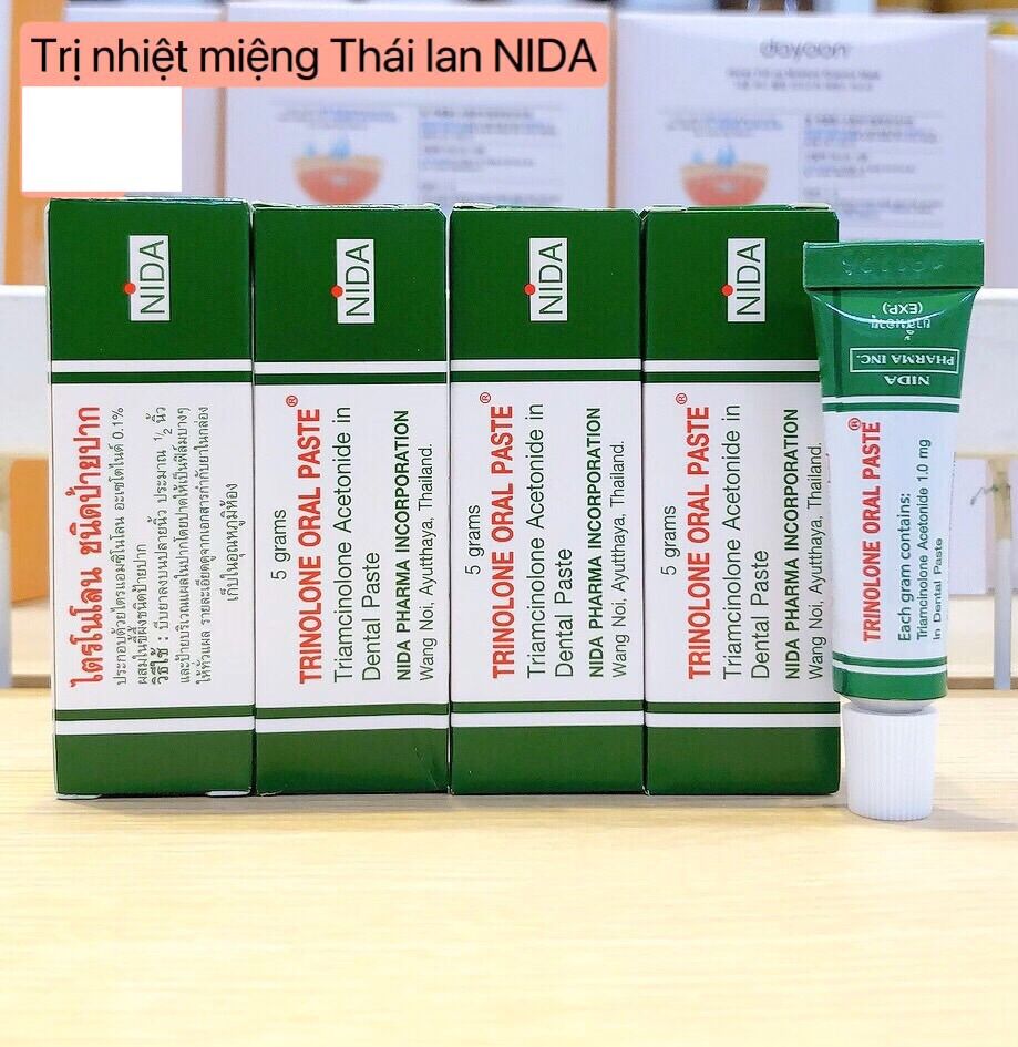 Kem thoa nhiệt miệng nida 5g thái lan