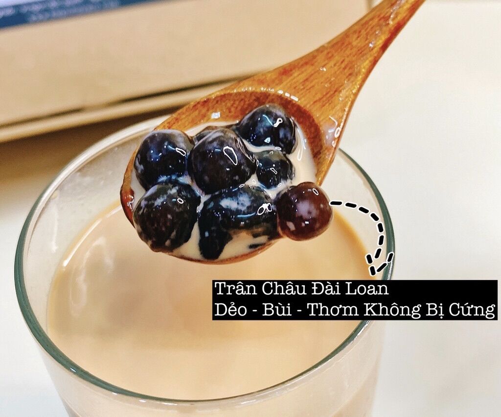 Set nguyên liệu pha Trà Sữa trân châu đường đen