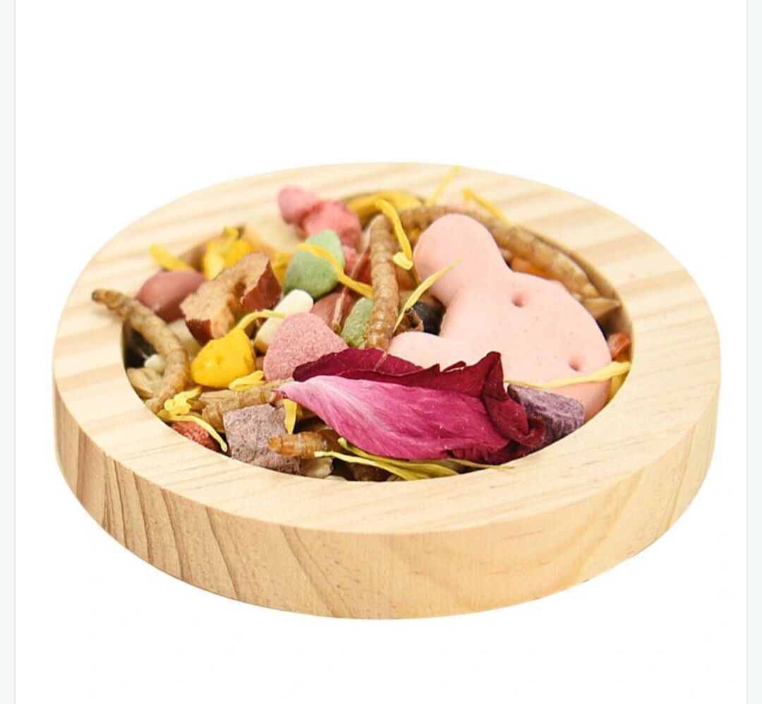 Chén gỗ cho hamster | thú nhỏ