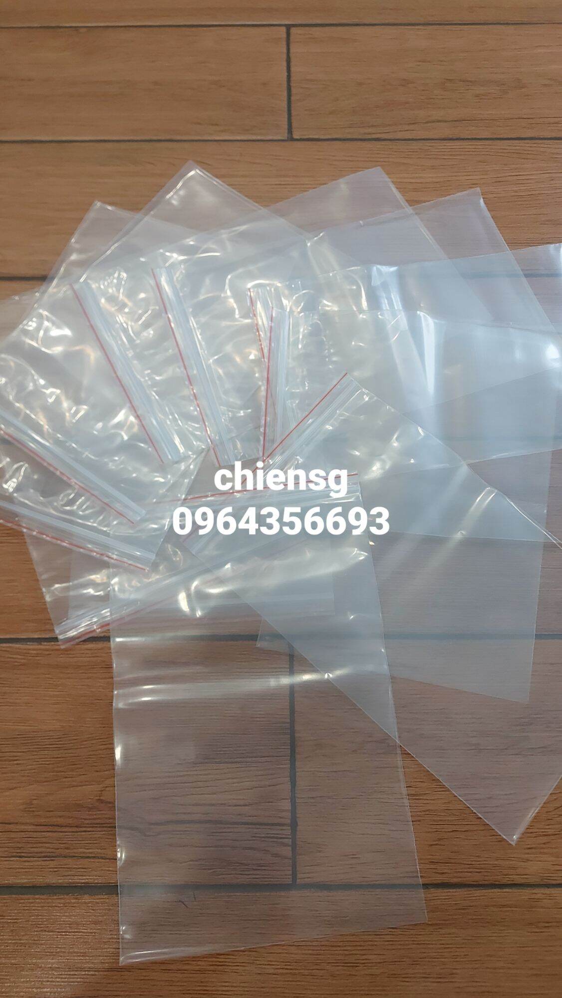 [20×30] 1KG Túi zip viền đỏ, bịch zipper, bịch ship, hàng dày đẹp