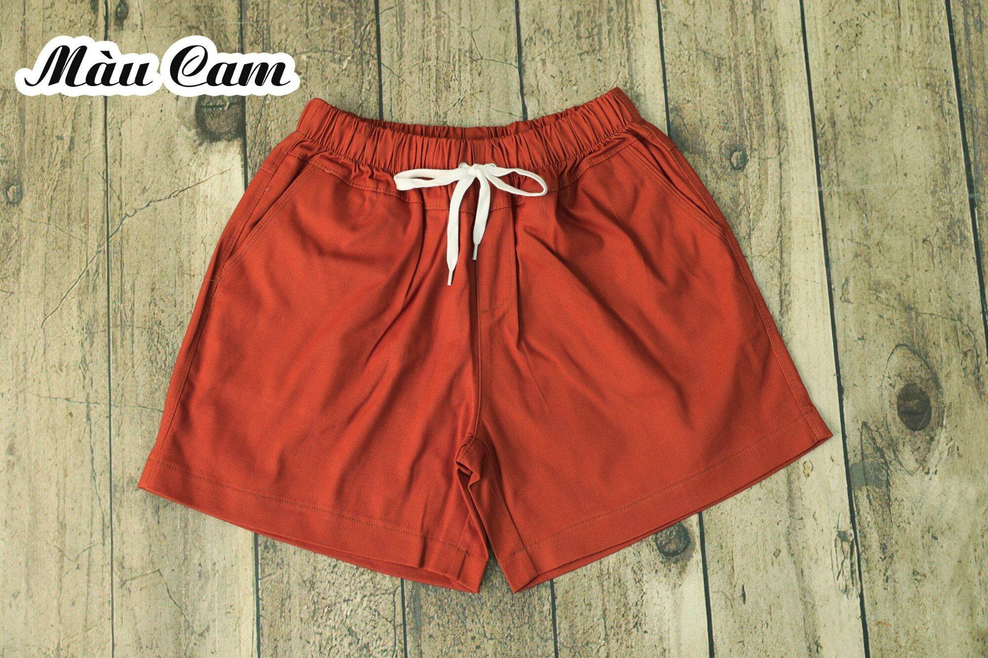 QUẦN SHORT NỮ KAKI LƯNG THUN