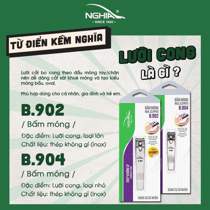 bấm móng kềm nghĩa B902 ,Bấm móng 902