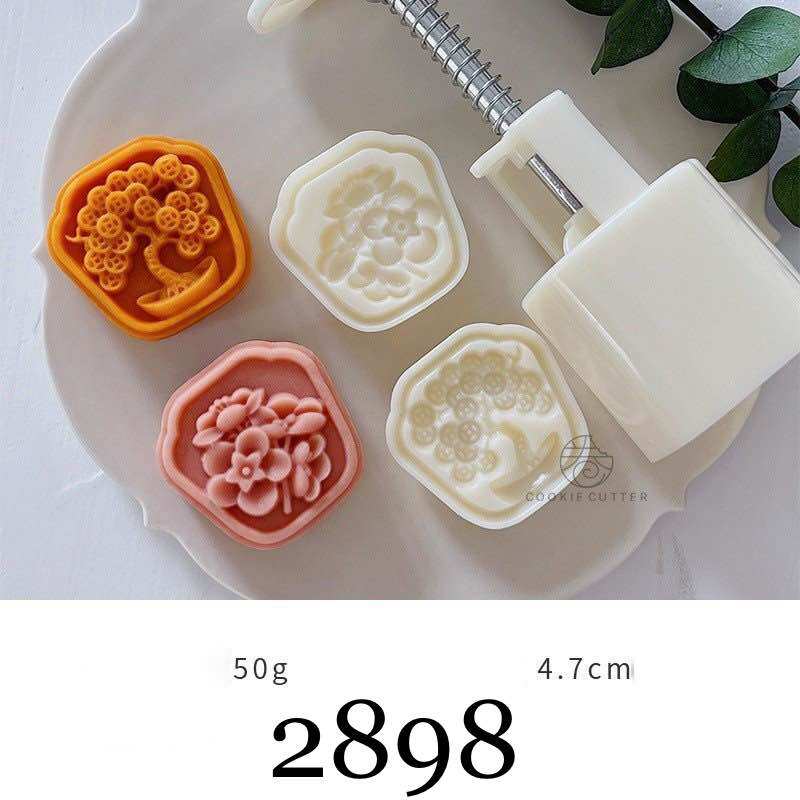 Khuôn bánh trung thu 50g - 63g nhiều mẫu