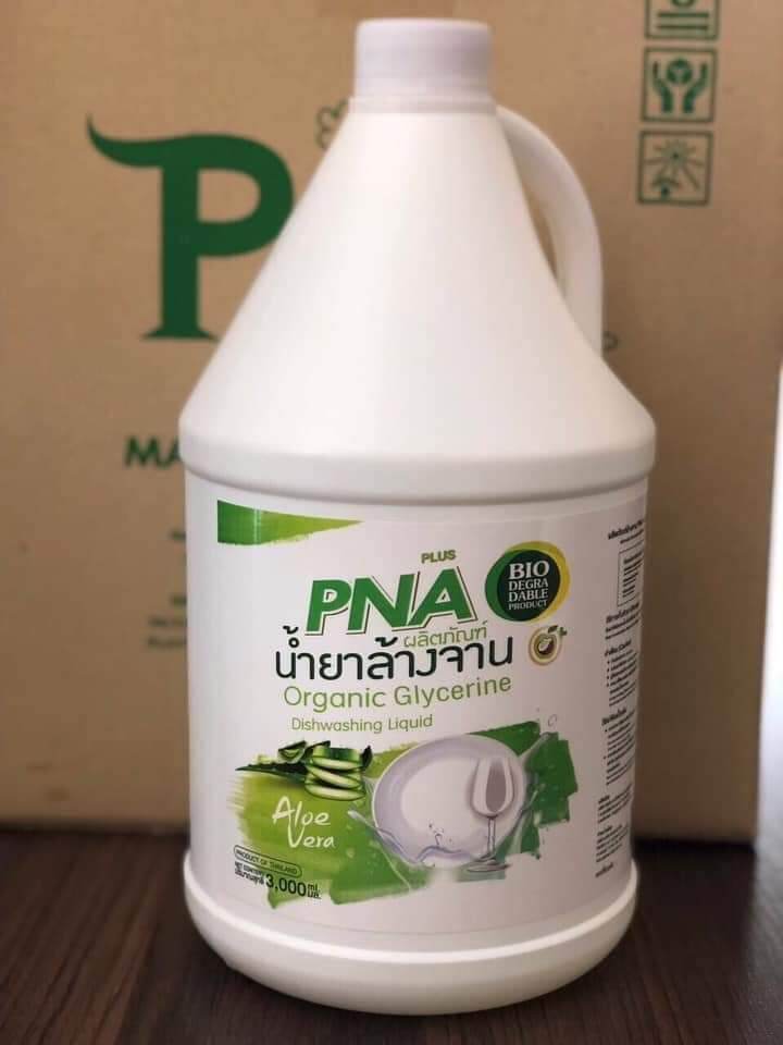 [HCM]NƯỚC RỬA CHÉN PNA ORGANIC THÁI LAN(NHA ĐAM)I 3000ML