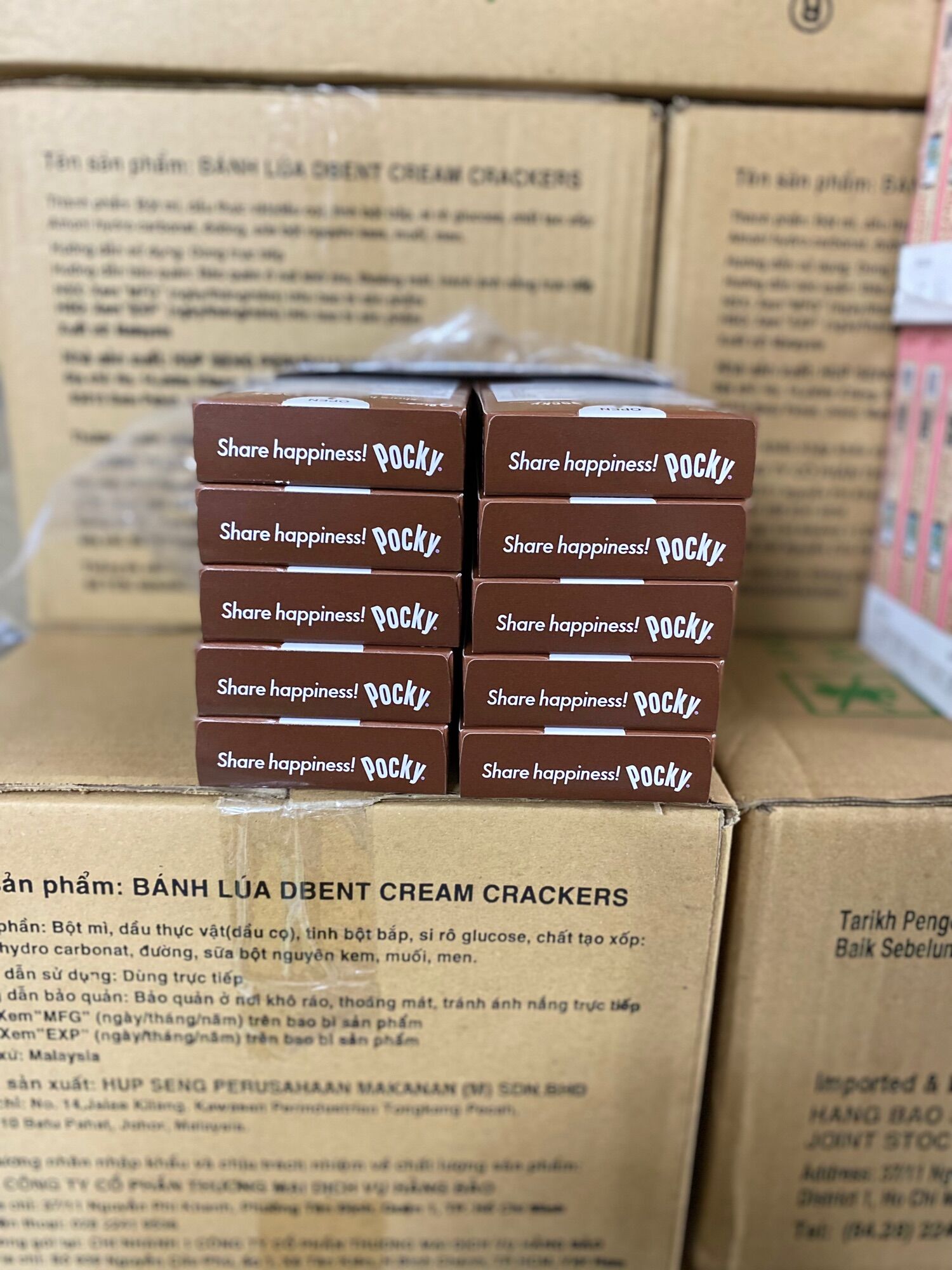 Combo 10 hộp Pocky Chocolate hộp Double socola nhập khẩu Thái Lan