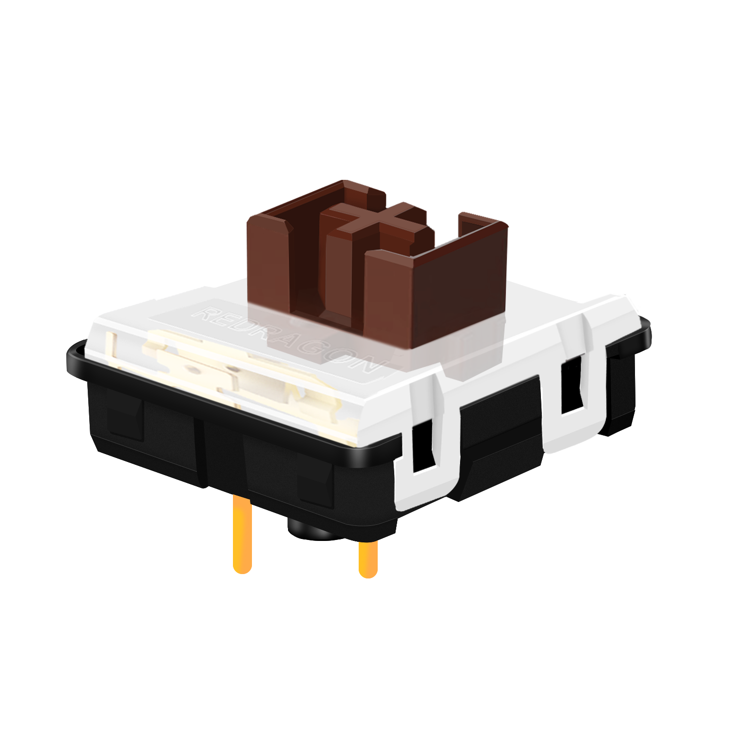 Redragon smd led rgb mx low profile 5.5 switch 3pin linear silent mechanical keyboard red black blue brown