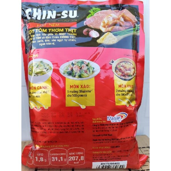 Hạt Nêm Chinsu Tôm Thịt 1,125Kg Ngon Rẻ (Date Mới)