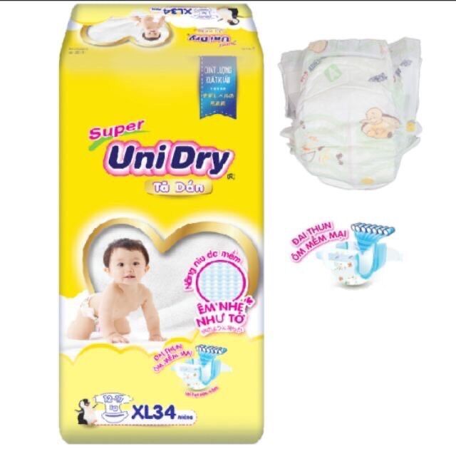 Tã dán Unidry size S48  M42  L38  XL34 miếng