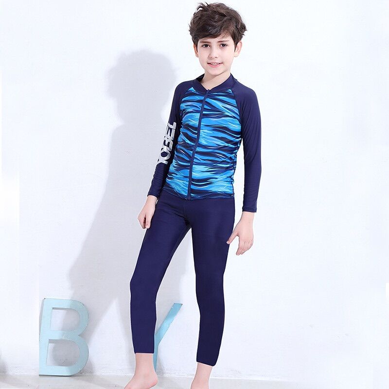 Đồ bơi bé trai tay dài, quần dài (20-50kg)
