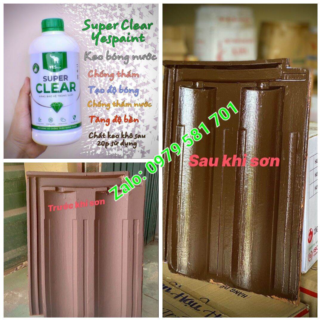 Keo Tạo Bóng Chống Thấm Supper Clear Siêu Bóng Chai 1lit