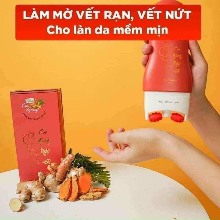 Kem tan mỡ Cao gừng nghệ đỏ