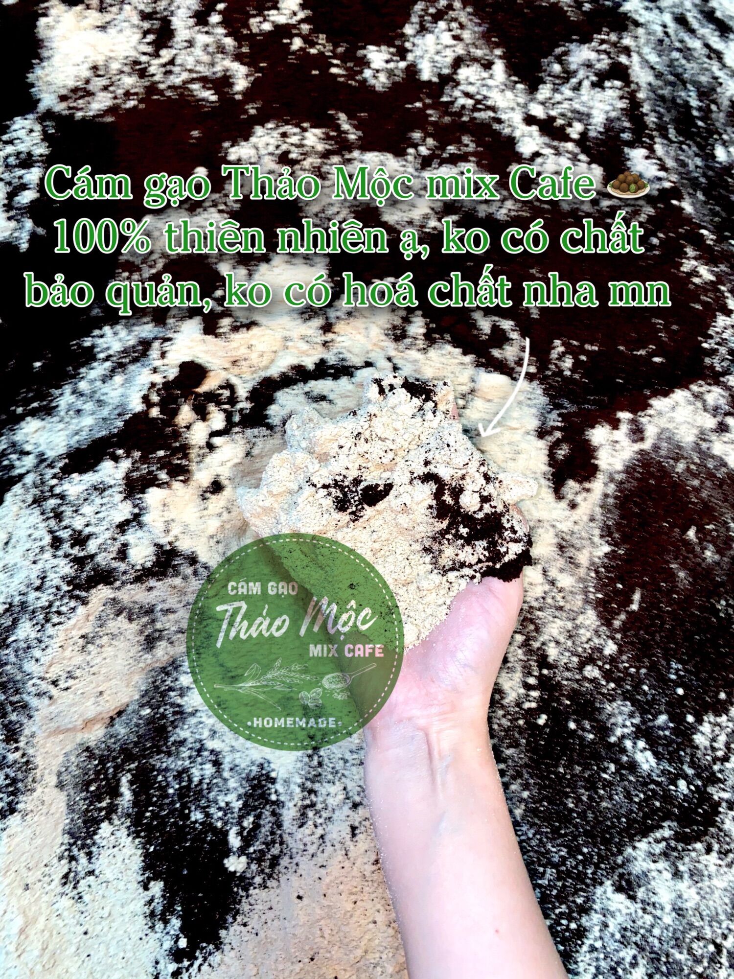 CÁM GẠO THẢO MỘC MIX CAFE - TÚI 500 GRAM