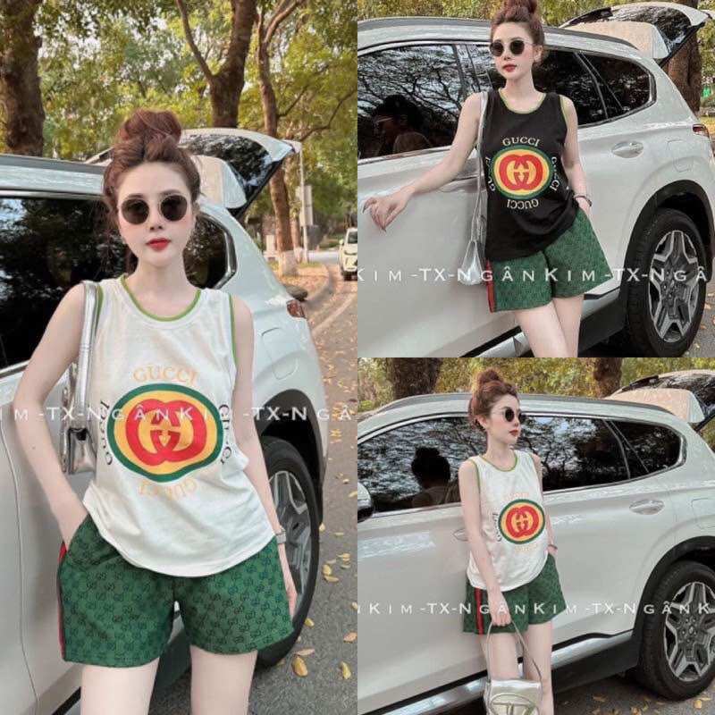 Set bộ đùi chất cotton su ba lỗ - Guc