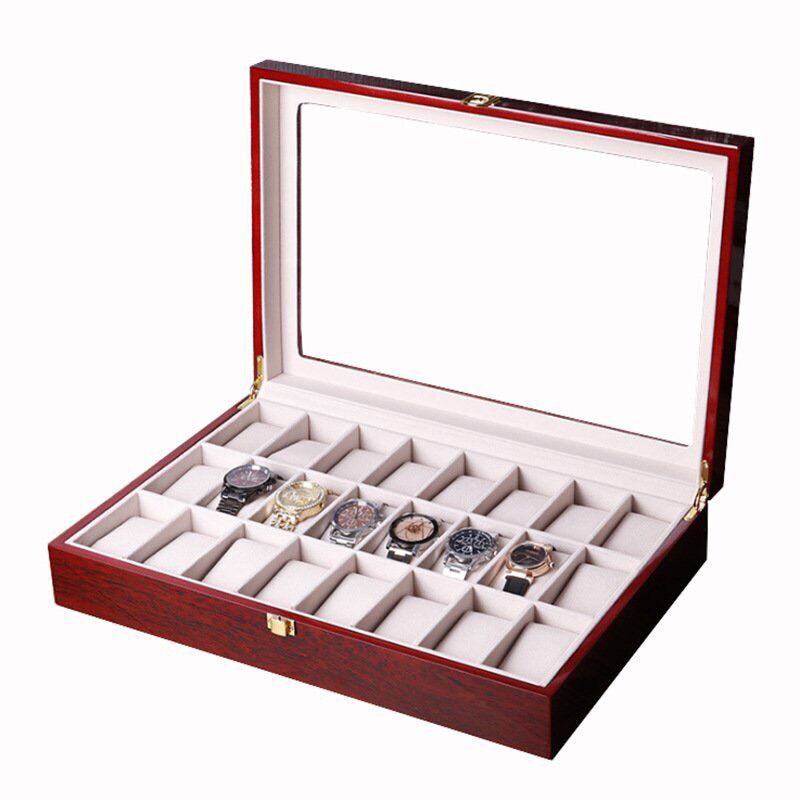 Hộp đựng đồng hồ 24 chiếc sẵn hàng đi liền