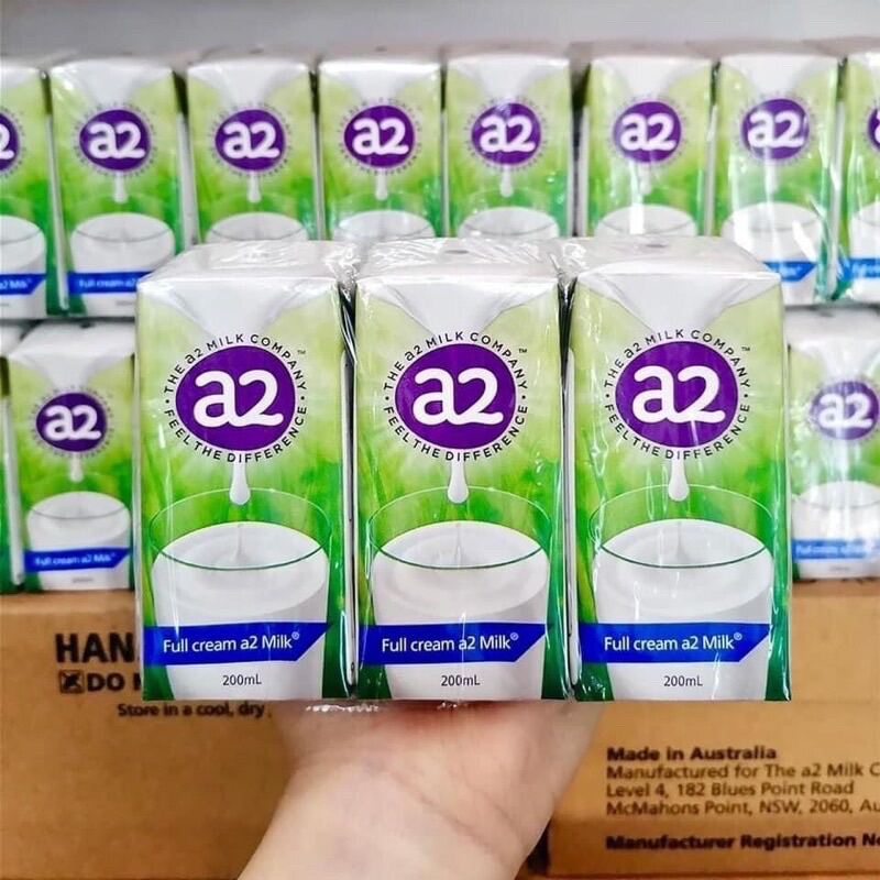 Lốc 6 hộp sữa tươi A2 nước 200ml của Úc date 1.2.2023