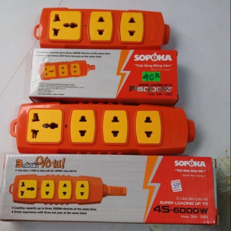 Ổ cắm không dây sopoka công suất đến 6000w