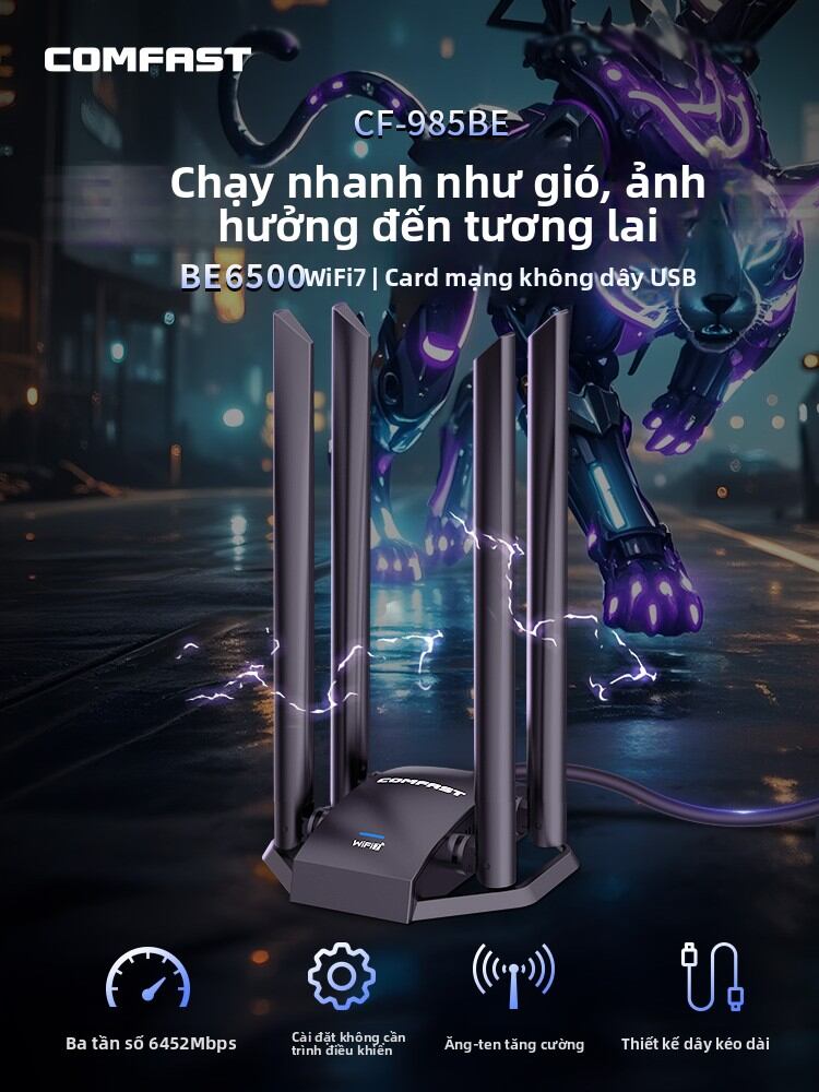 Comfast | Wireless Network Card USB Gigabit Giá 1,450,000 Đồng*Miễn phí vận chuyển