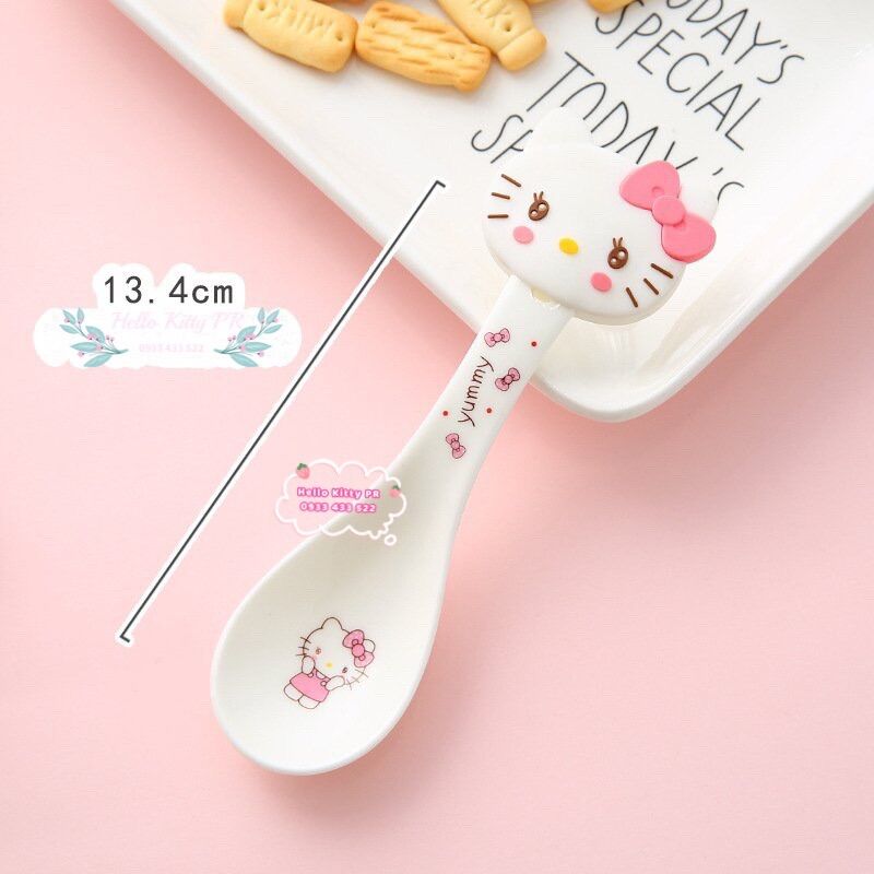 Chén muỗng sứ Hello Kitty - Doremon Doraemon