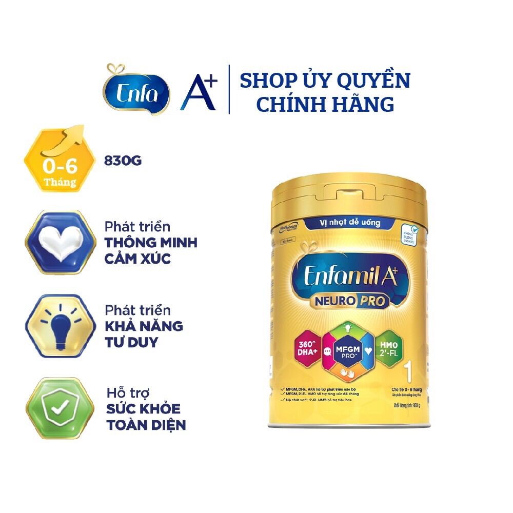Tặng bộ thố - COMBO 3 lon Enfamil A+ 1 830g
