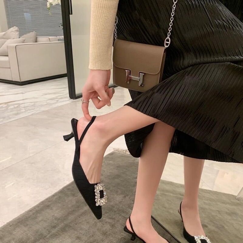 Giày cao gót mũi nhọn 3 phân