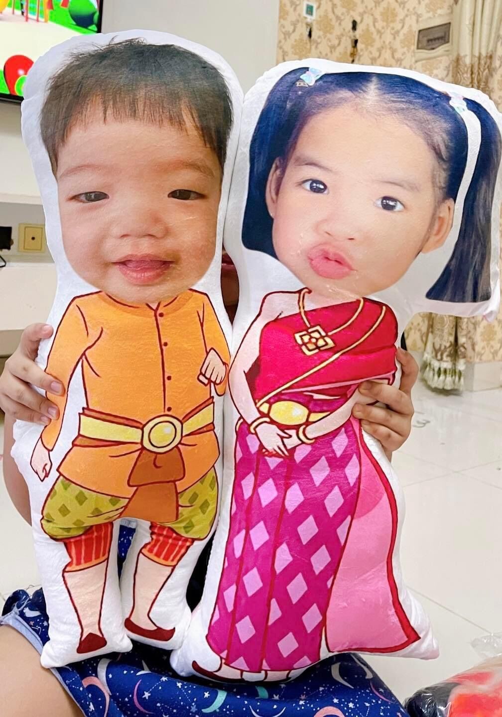 Gối ghép mặt theo yêu cầu