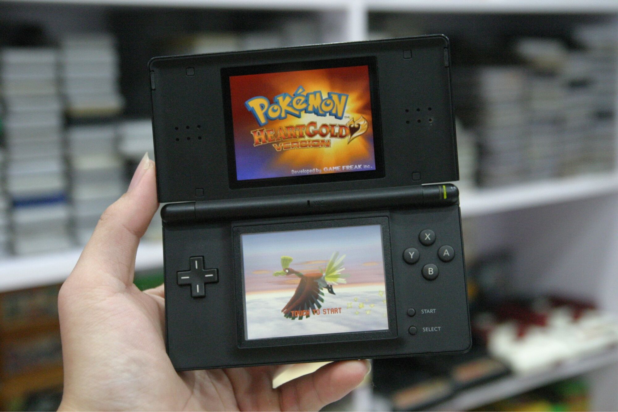 Máy Nintendo DS Lite đen xanh đỏ 99%