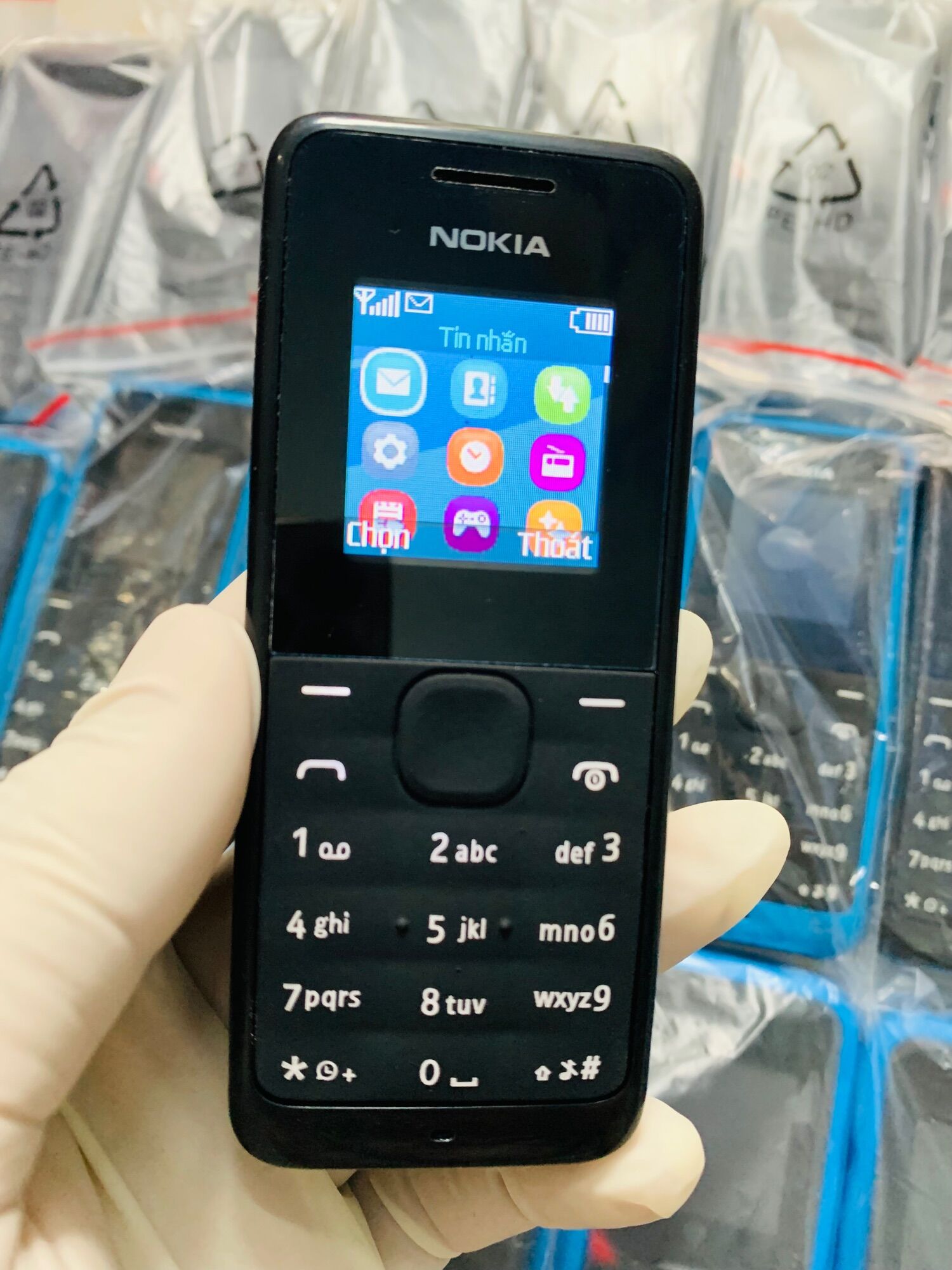 { máy+pin+sạc} điện thoại Nokia 105 2Sim máy zin main zin