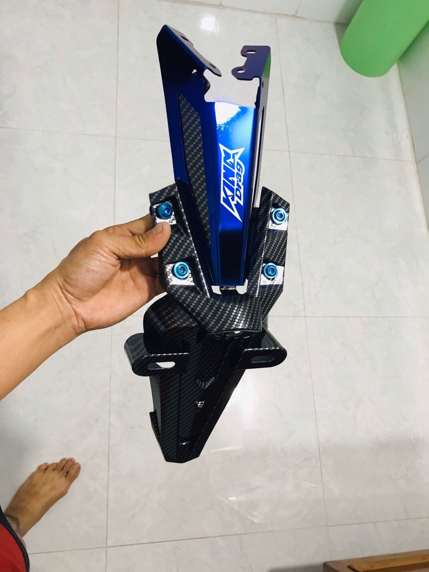 bộ dè sau EXCITER 150, MX-KING mẫu Malay sơn carbon