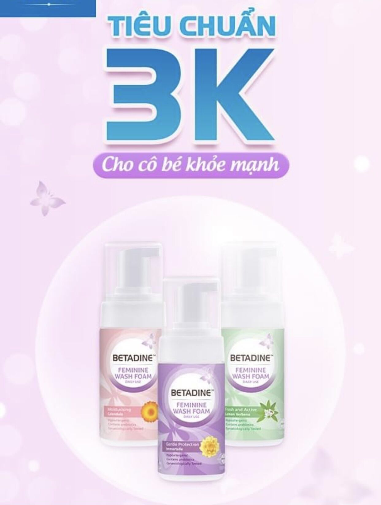 Betadine Vệ Sinh Phụ Nữ Dạng Bọt 100ml