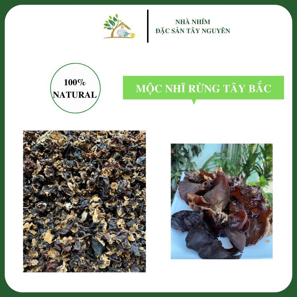 Mộc nhĩ rừng tây bắc loại 1 thơm ngon túi 100gr