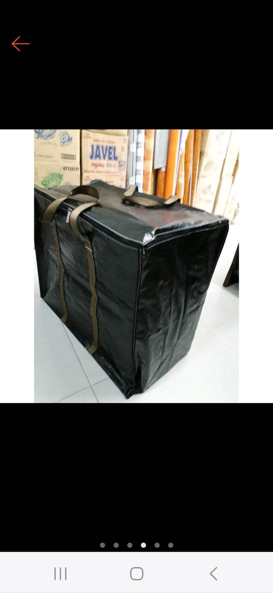 Túi bạt đựng đồ màu đen