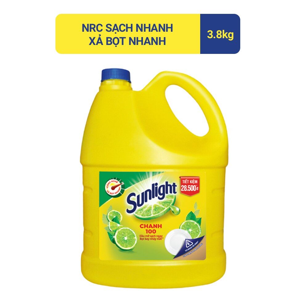 NƯỚC RỬA CHÉN SUNLIGHT Mới Sạch Nhanh CHANH 3.6KG