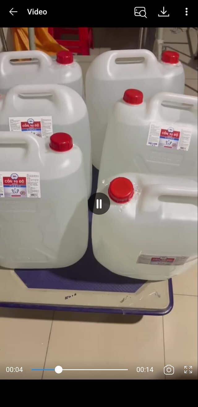 Cồn sát khuẩn 90 độ can 30 lít