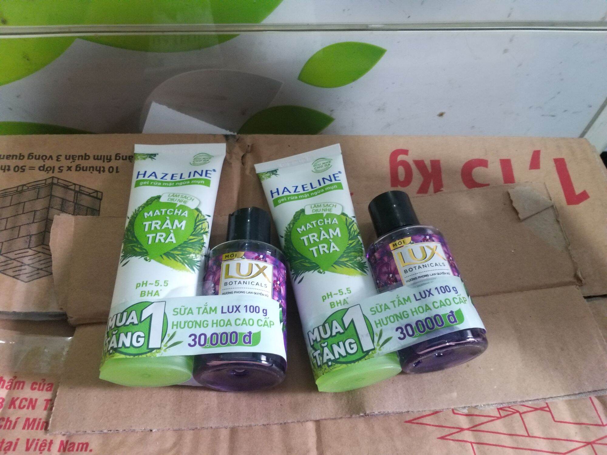 (Combo 2 Tuýp) Sữa rửa mặt HAZELINE 100g Matcha & Tràm trà