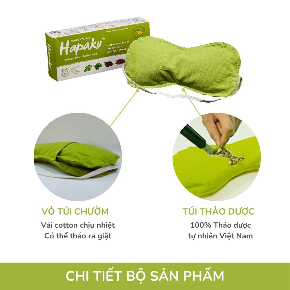 Túi Chườm Thảo Dược Mắt Hapaku