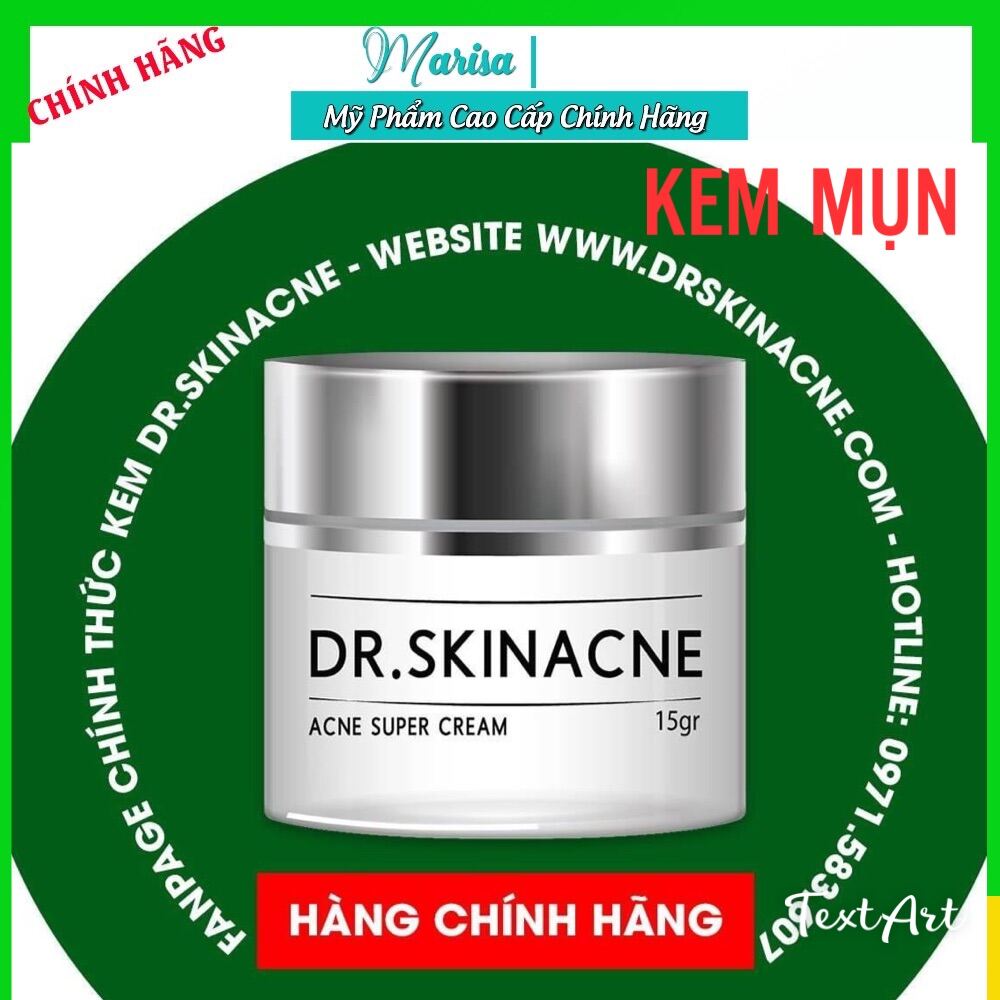 Kem Mụn Dr.skinacne Hiệu Quả Sau 7 Ngày - 15Gram Chính Hãng - Marisa Beauty