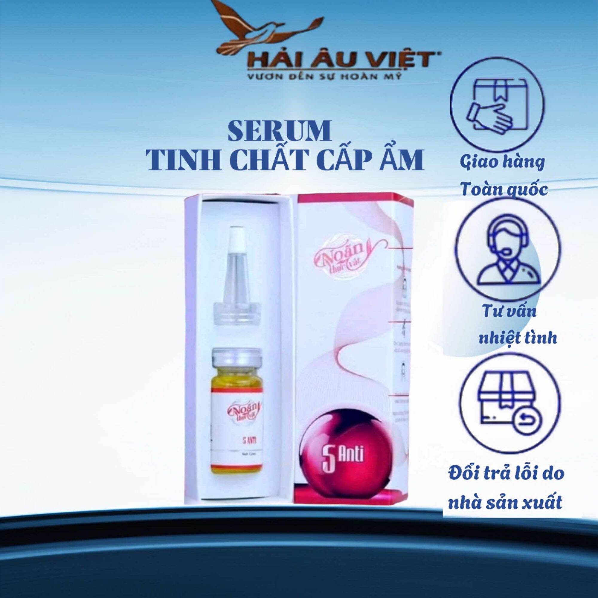 Serrum noãn thực vật vật HẢI ÂU VIỆT cấp ẩm se khít lỗ chân lông chai 12ml.