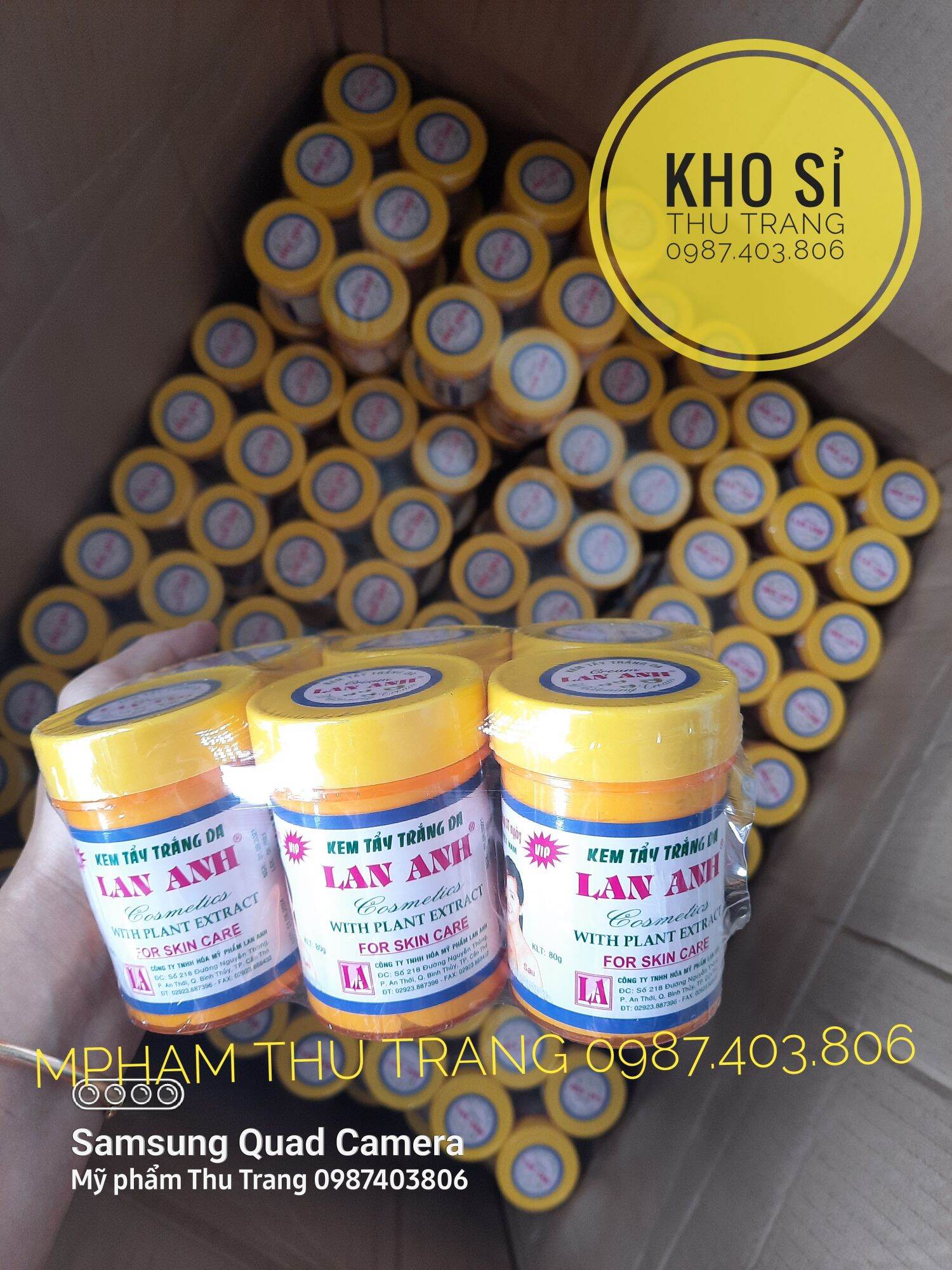 Kem tẩy trắng da Lan Anh 80g. kem trắng