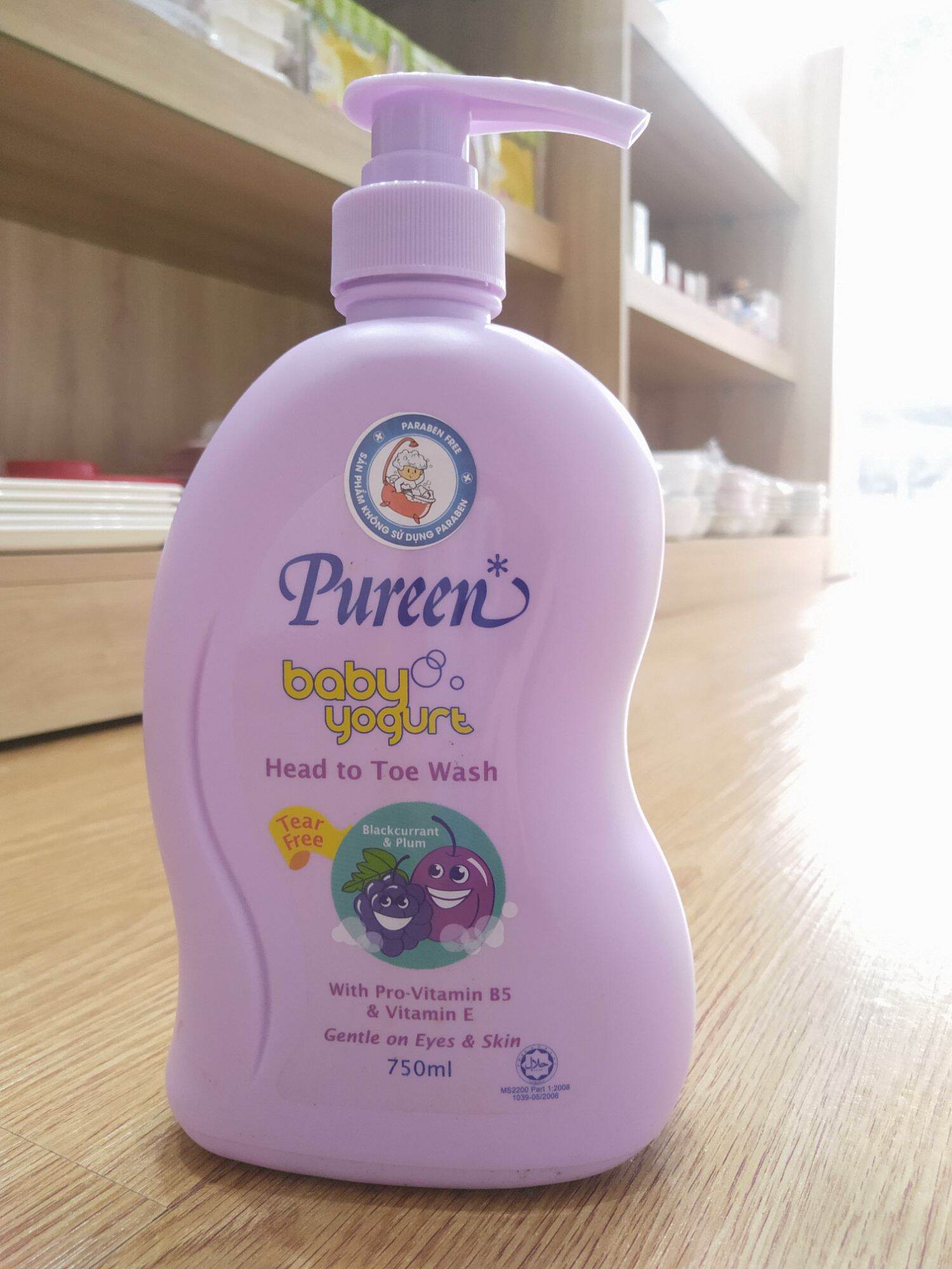 Sữa tắm gội toàn thân Pureen tinh chất sữa chua 750ml