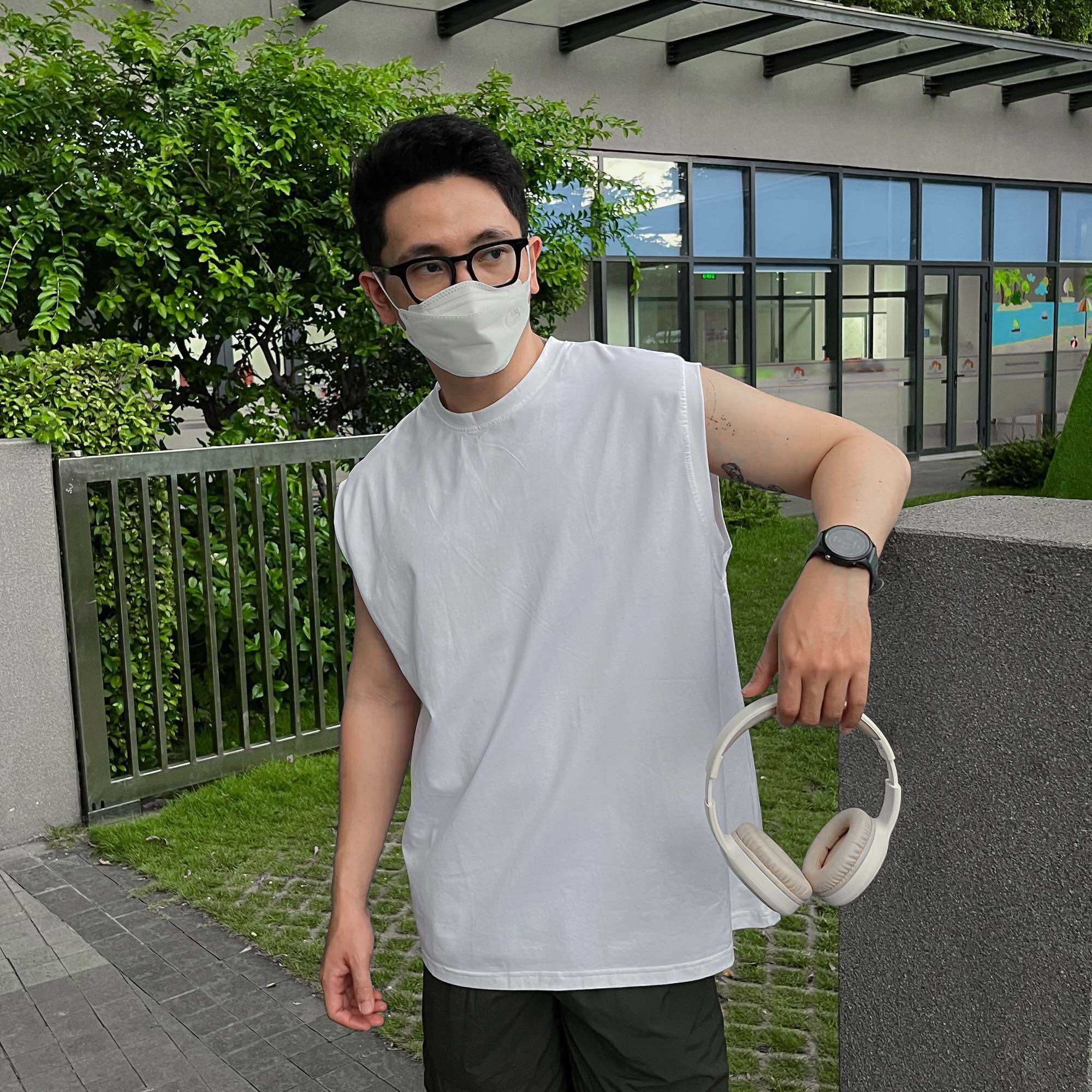 Áo Ba Lỗ Nam COCOZZI Màu Trắng