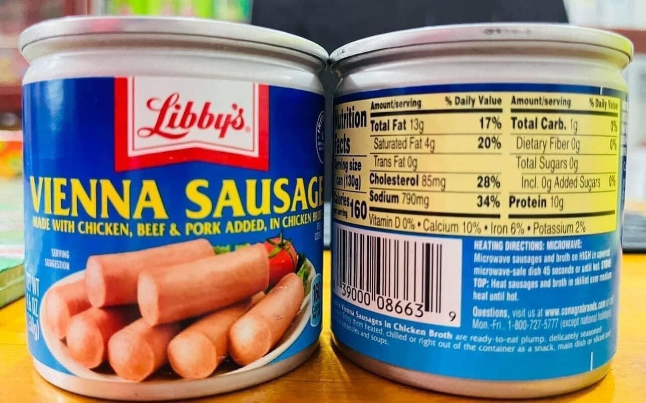 Xúc Xích Libbys Vienna Sausage 130g - Mỹ 🇺🇸