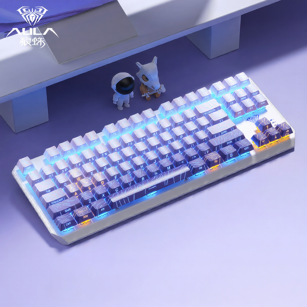 AULA | Gaming Mechanical Keyboard with Side-Engraved Keys and Blue/Green/Red Switches - Thương hiệu AULA Giá 681,000 Đồng*Miễn phí vận chuyển