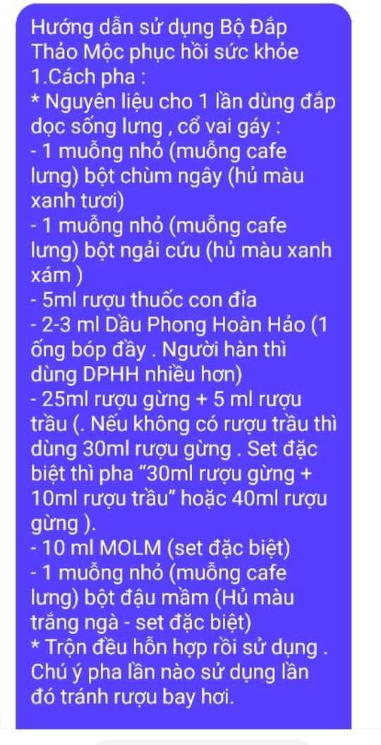 SET ĐẮP THẢO MỘC ĐẶC BIỆT