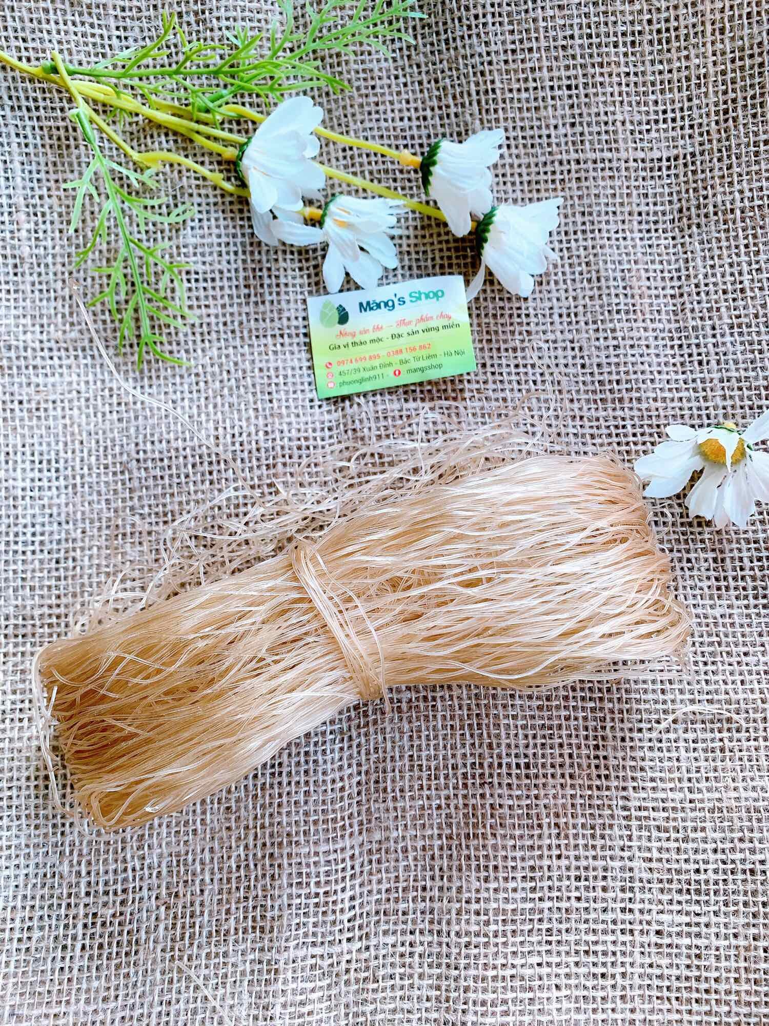 Miến dong ngon chuyên dùng nấu bún ngan, vịt: Dai, dẻo, không sạn, nát gói 450g