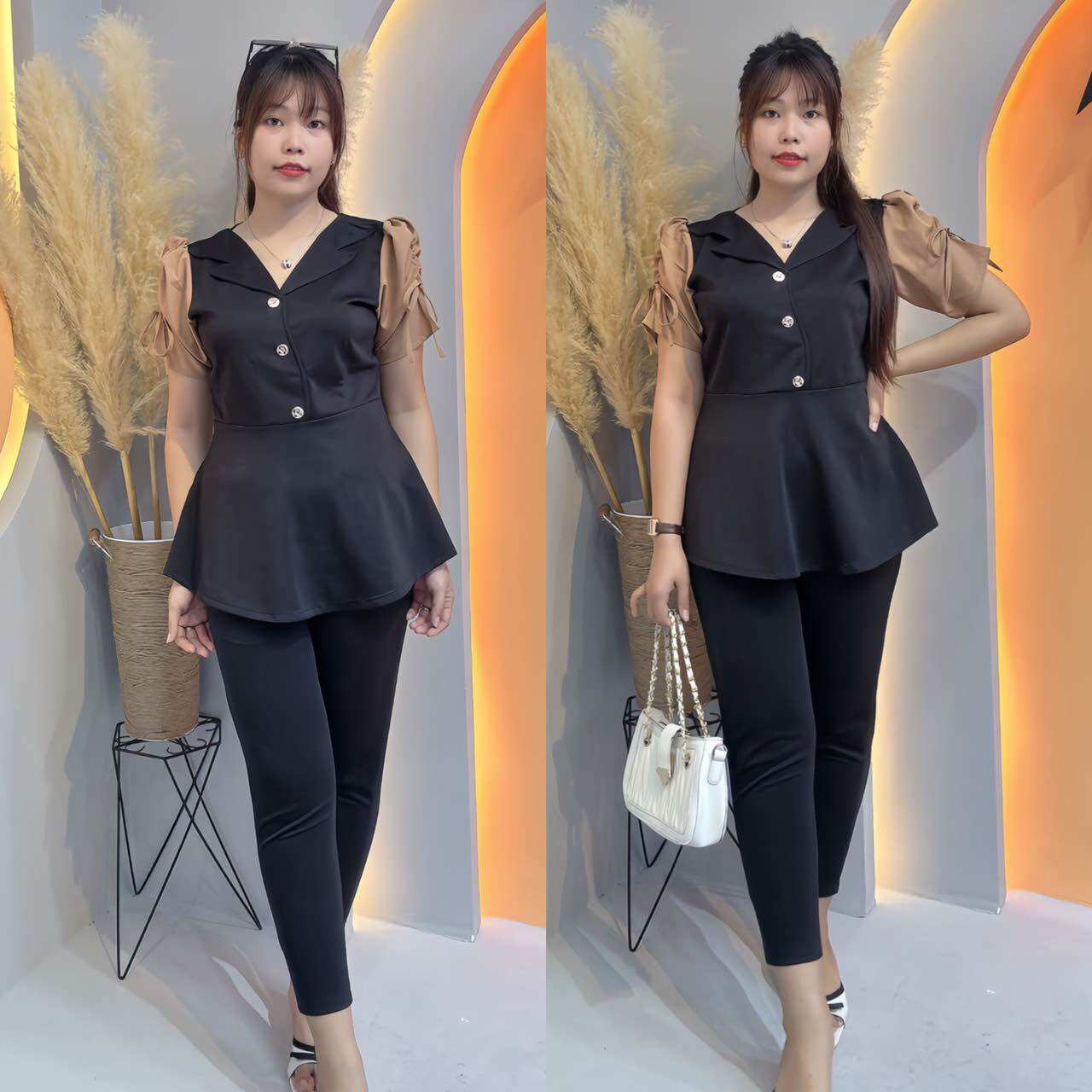 Sét bộ Vest Nút kiểu Bigsize Nữ 67kg đến 95kg