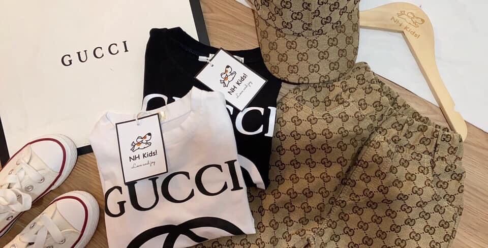 Set GUCCI kèm nón cho bé trai/ bé gái